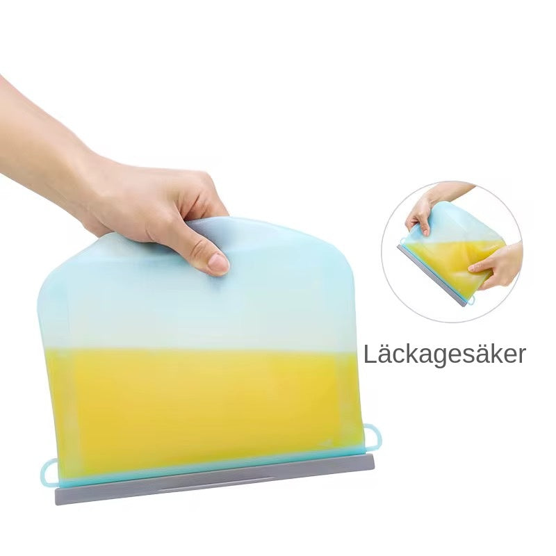 FreshSeal™ gjenbrukbar silikonpose for oppbevaring av mat